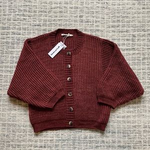 Misha & Puff Adult Fisherman Cardigan — Merino Wool